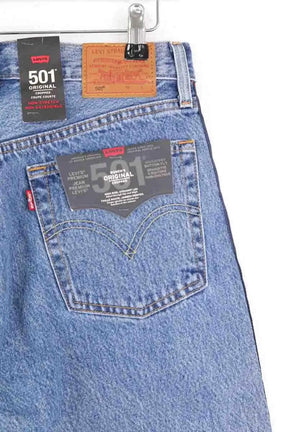 Jean droit Levi's 501 Bleu en Coton