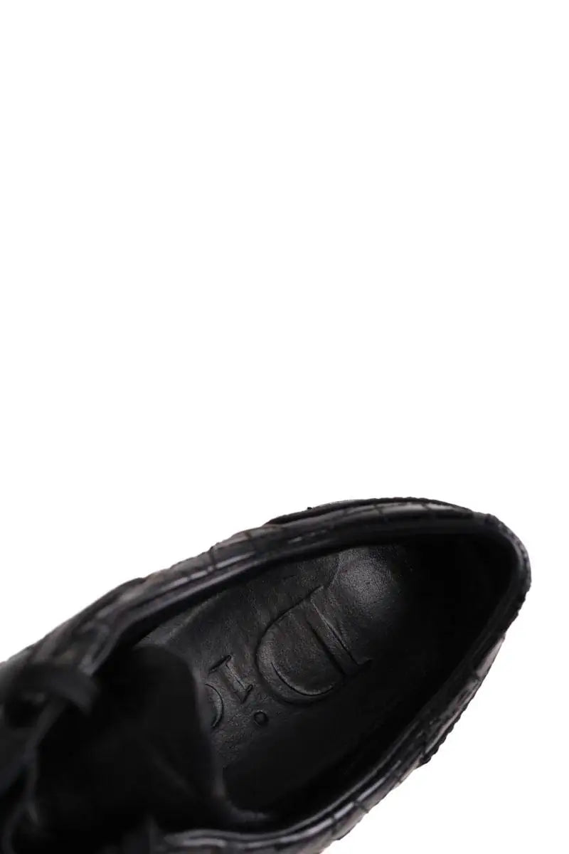 Baskets Dior Noir en Cuir verni