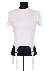 T-shirt Maje Blanc en Coton, taille S - Seconde Main