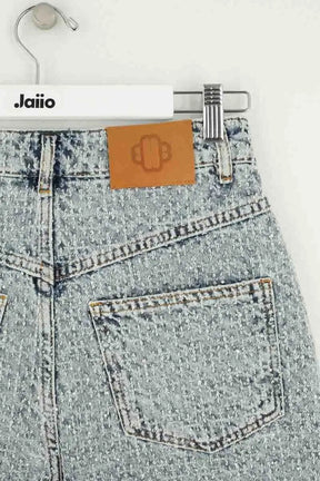 Mini short Maje Bleu en Coton