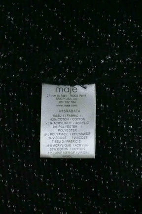 Robe Maje Noir en Coton