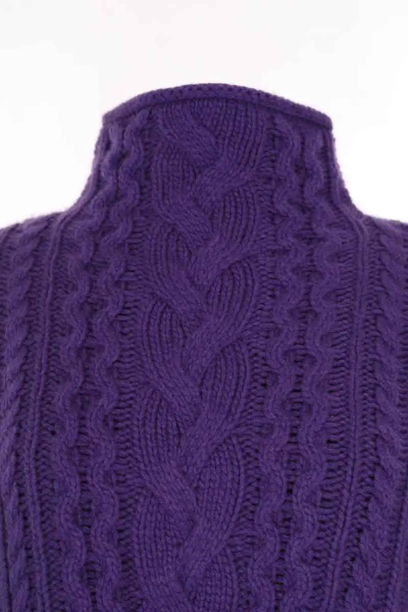 Pull Eric Bompard Violet en Cachemire