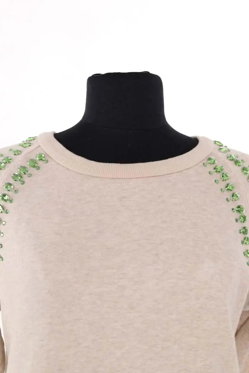 Sweatshirt Maje Beige en Coton