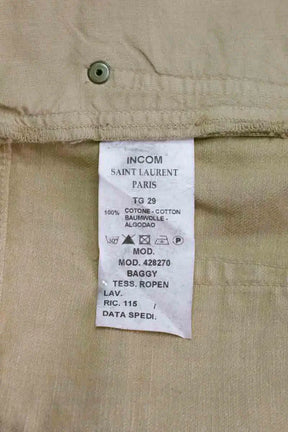 Short Saint Laurent Camel en Coton