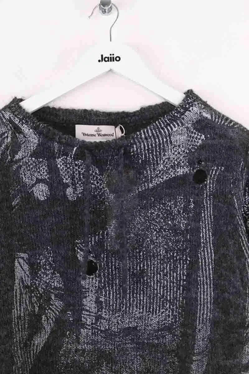 Pull Vivienne Westwood Hi-vis jumper alpaca blend Anthracite en Laine