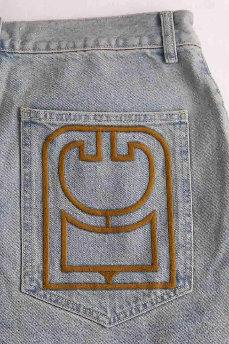 Bermuda Other Brand Bleu en Coton