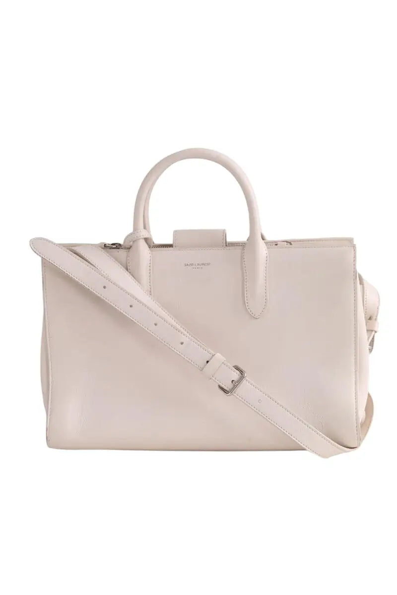 Sac à bandoulière Saint Laurent Ecru en Cuir - Seconde Main