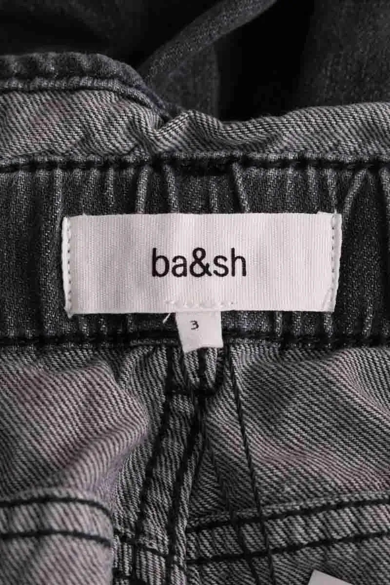 Mini short Ba&Sh Gris en Coton