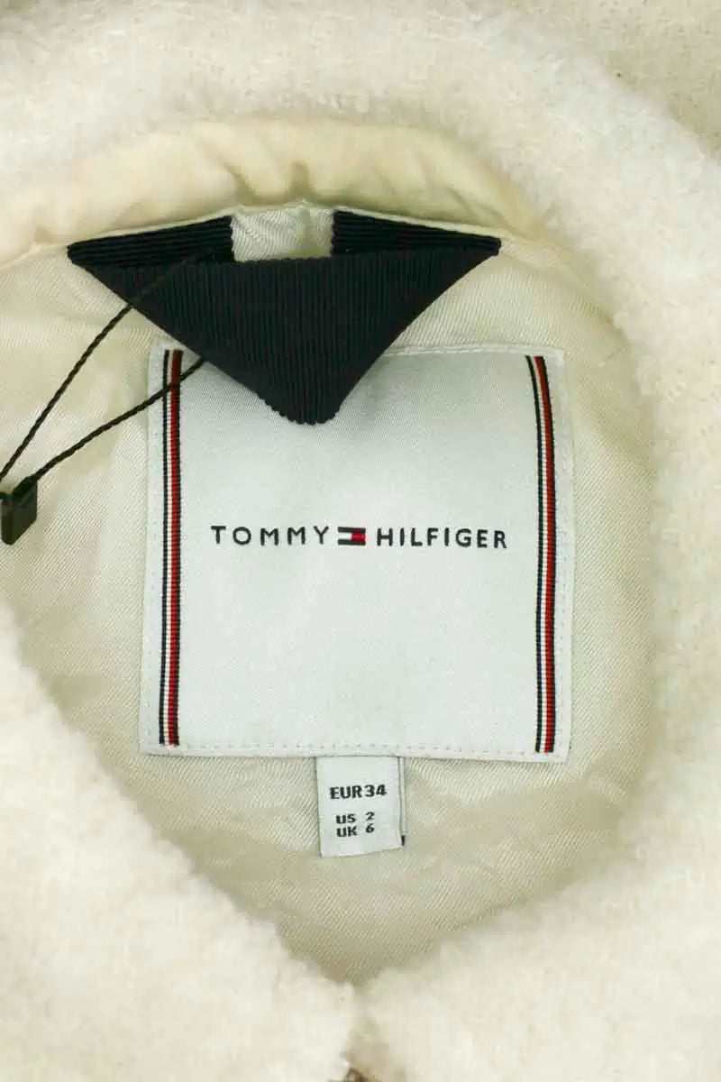 Manteau Tommy Hilfiger Beige en Synthétique
