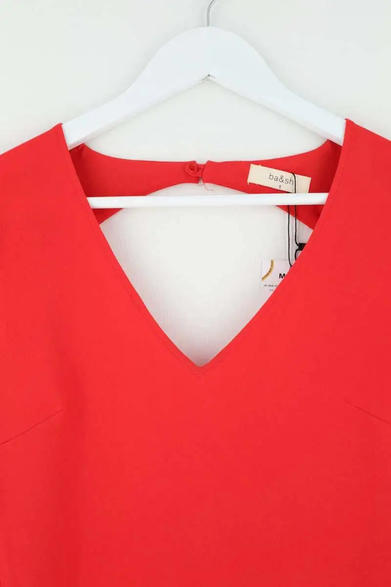 Combishort Ba&Sh Rouge en Synthétique