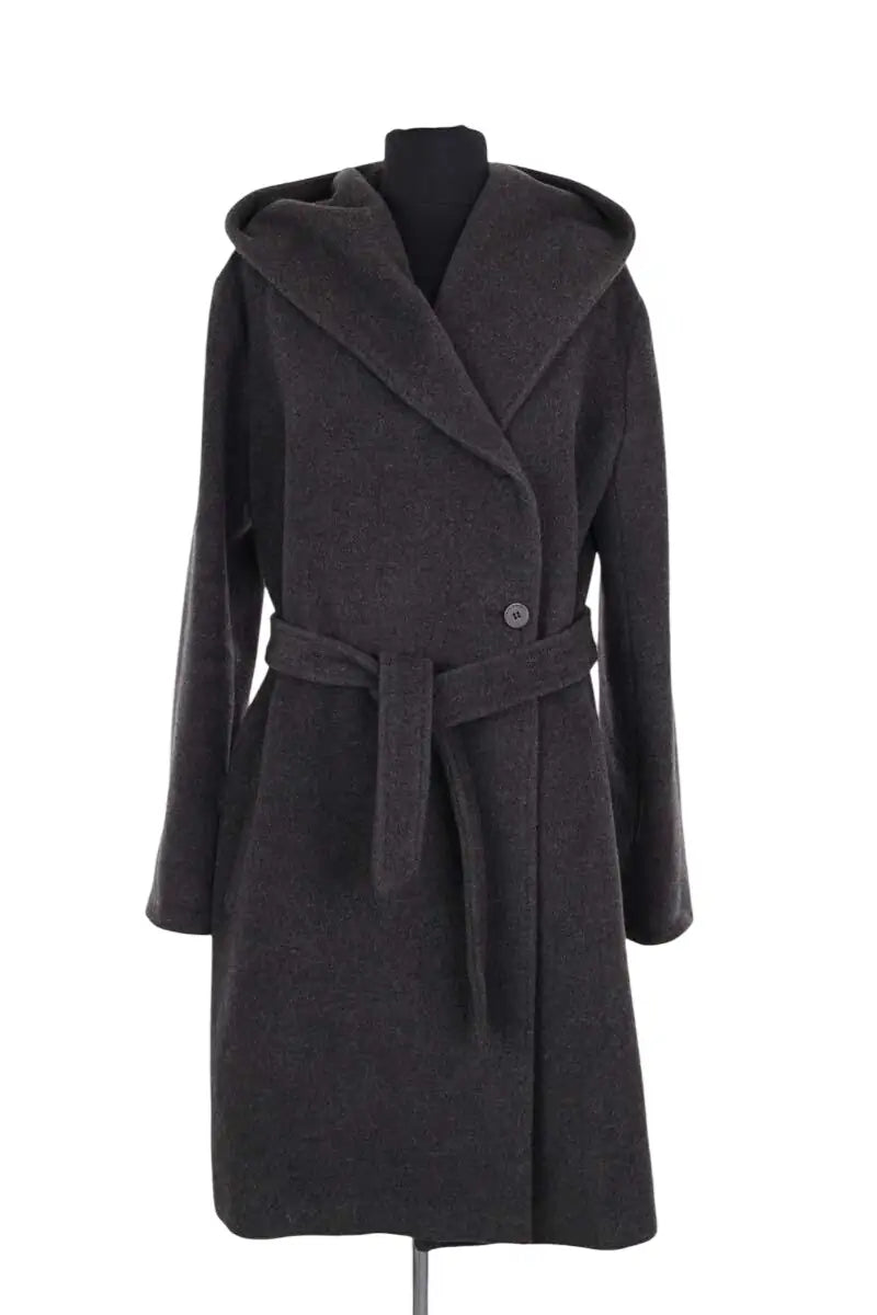Manteau Gerard Darel Gris en Laine, taille M - Seconde Main