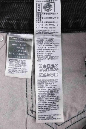 Jean droit Levi's 501 90's Noir en Coton