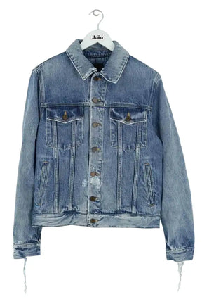 Veste Saint Laurent Bleu en Denim - Jeans, taille S - Seconde Main