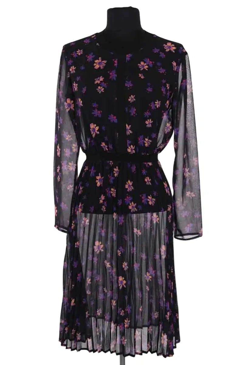 Robe Maje Violet en Synthétique, taille S - Seconde Main