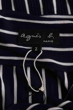 Jupe Agnès B. Marine en Viscose
