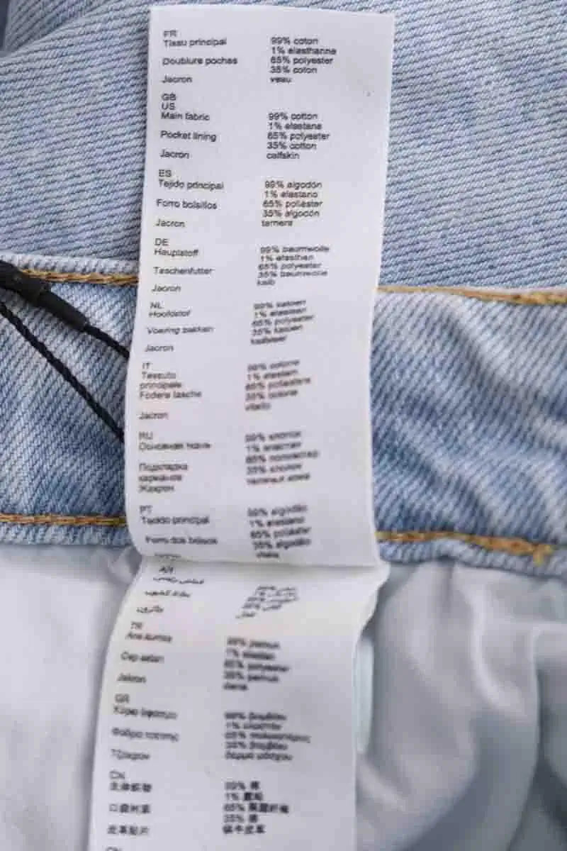 Jean droit Claudie Pierlot Bleu en Coton - élasthanne