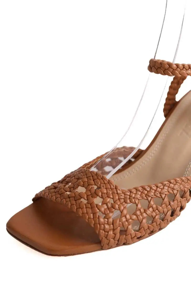 Talons Souliers Martinez Marron en Cuir
