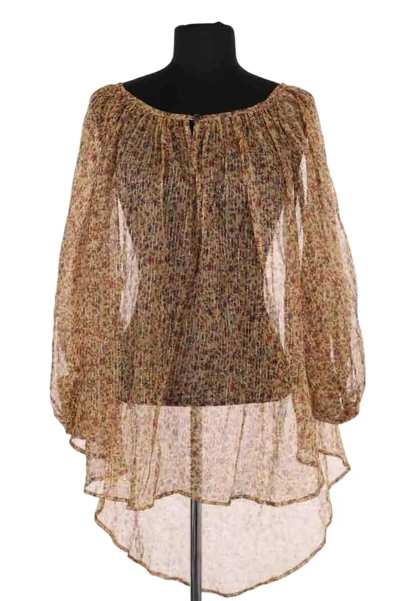 Blouse Mes Demoiselles Amarante Beige en Viscose, taille S - Seconde Main