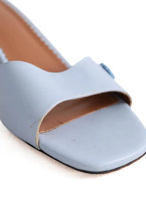 Talons Maje Bleu en Cuir