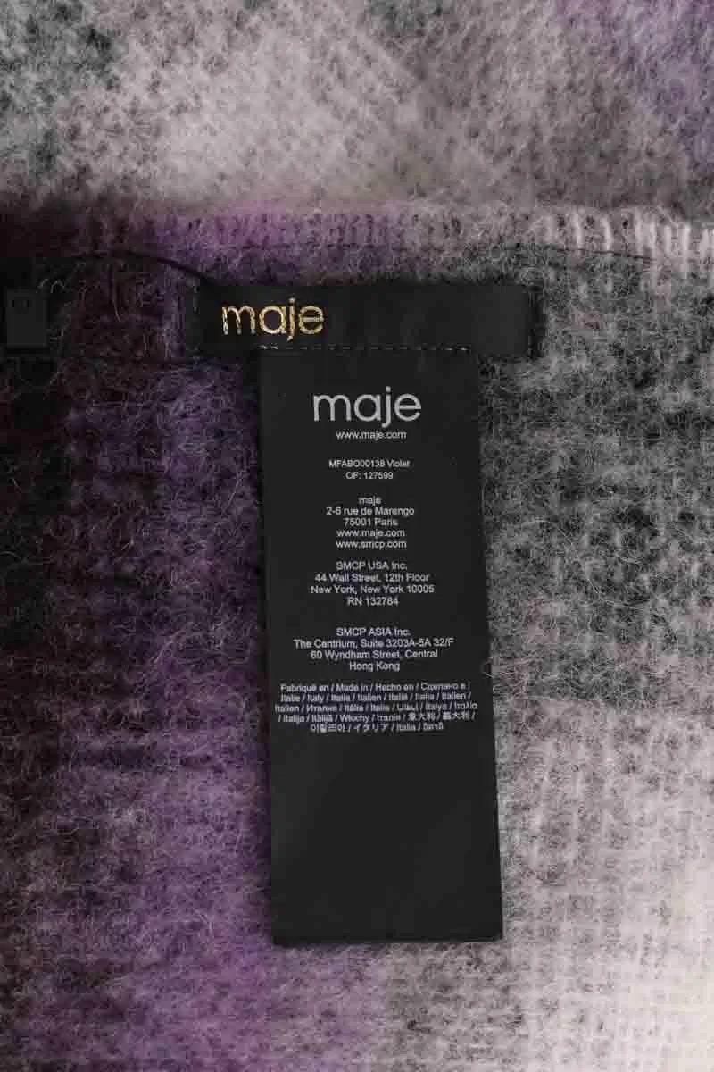 Écharpe Maje Violet en Laine