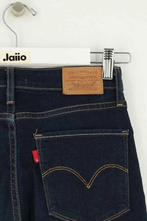 Jean slim Levi's 721 High rise skinny Bleu en Coton