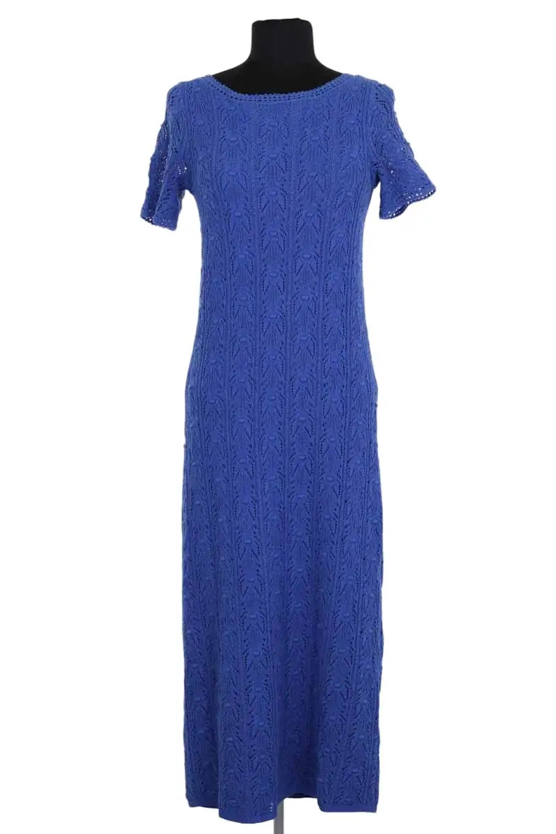 Robe Sézane Bleu en Coton, taille M - Seconde Main