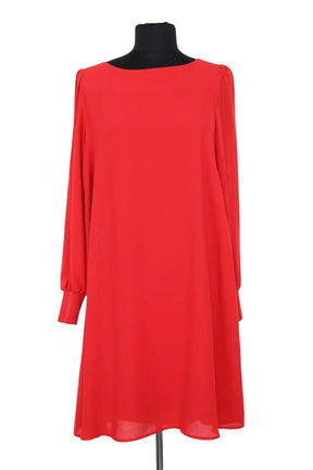 Robe Claudie Pierlot Rouge en Synthétique, taille M - Seconde Main