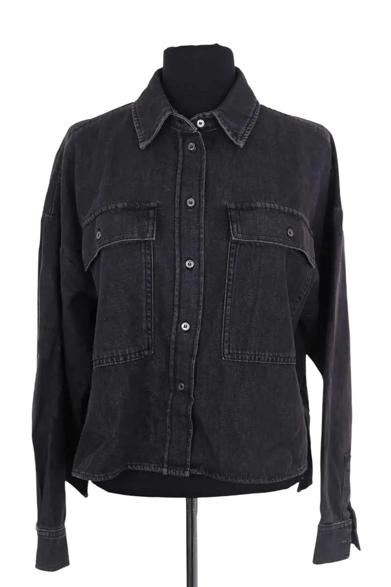 Chemise Max Mara Noir en Coton, taille L - Seconde Main