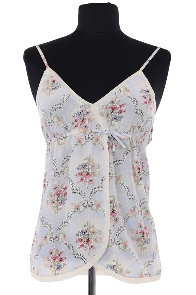 Top sans manche Paul & Joe Bleu en Soie, taille S - Seconde Main