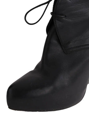 Boots à lacets Bottega Veneta Noir en Cuir