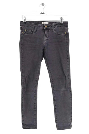 Jean slim Ba&Sh Anthracite en Coton, taille XS - Seconde Main