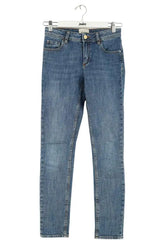 Jean slim Sézane Blanc en Coton, taille XS - Seconde Main