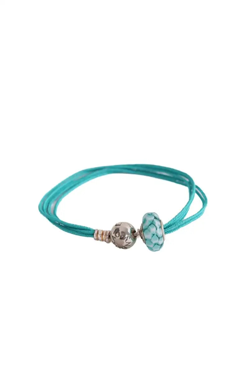 Bracelet Pandora Turquoise en Tissu