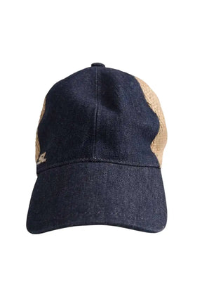 Casquette Saint Laurent Bleu en Coton, taille TU - Seconde Main