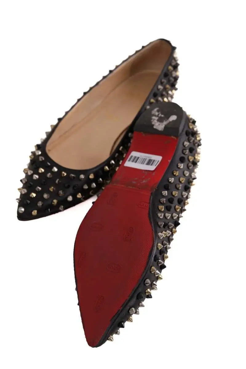 Ballerines Christian Louboutin Noir en Cuir