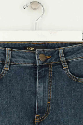 Jean slim Maje Bleu en Coton
