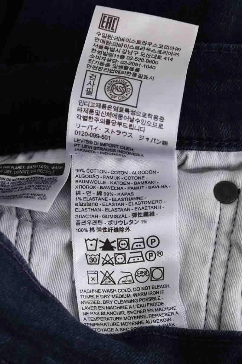 Jean slim Levi's Marine en Coton
