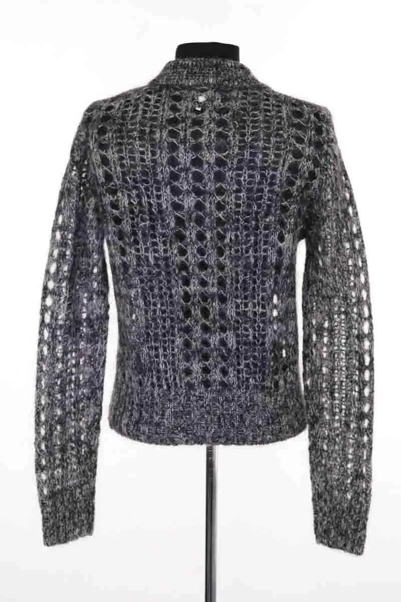 Pull Ganni Anthracite en Laine