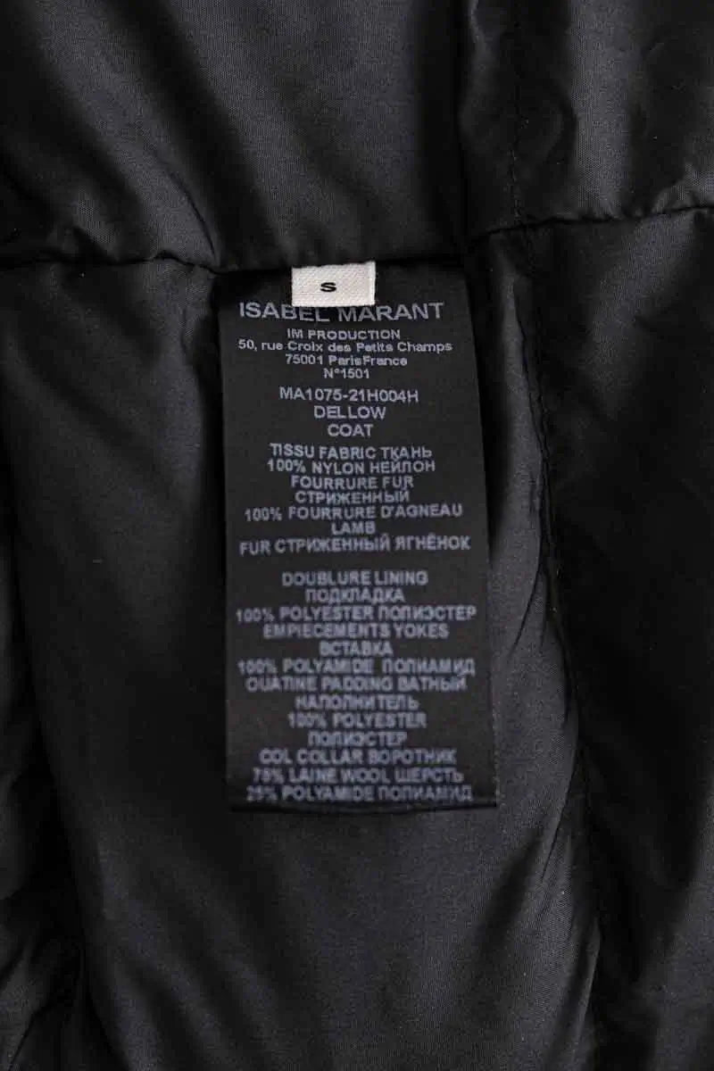 Parka Isabel Marant Marine en Synthétique