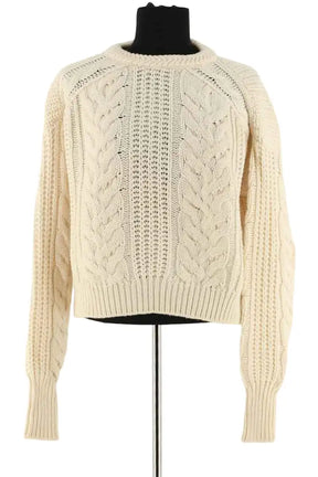 Pull Maje Beige en Laine, taille S - Seconde Main
