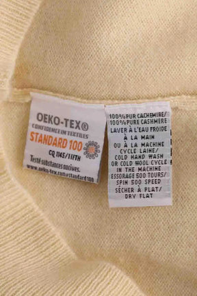 Pull Eric Bompard Jaune en Cachemire