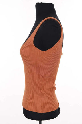 Top sans manche Sandro Orange en Viscose