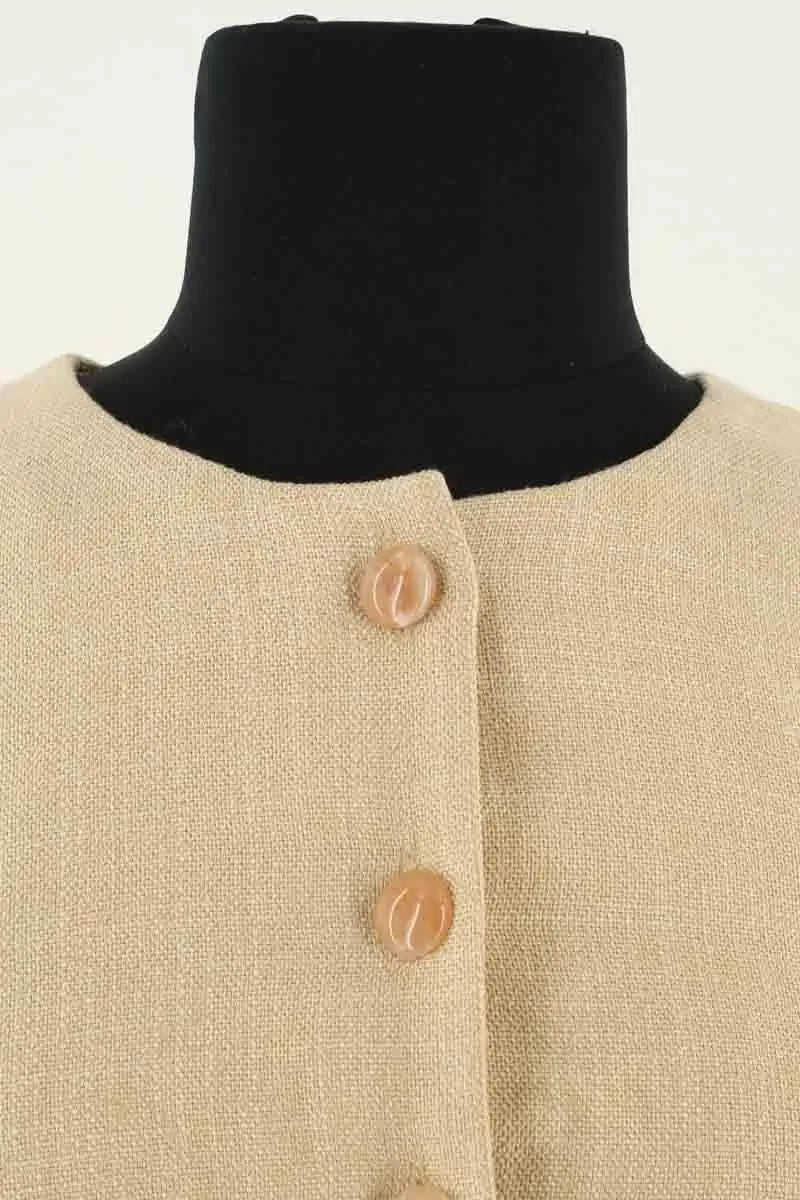 Gilet Sézane Beige en Synthétique
