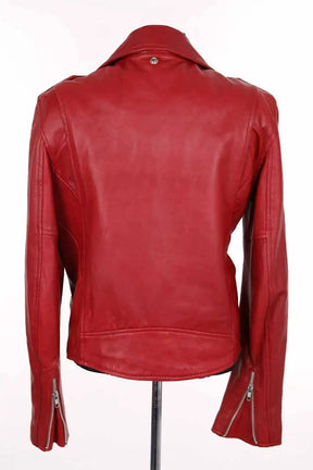 Veste Schott Rouge en Synthétique
