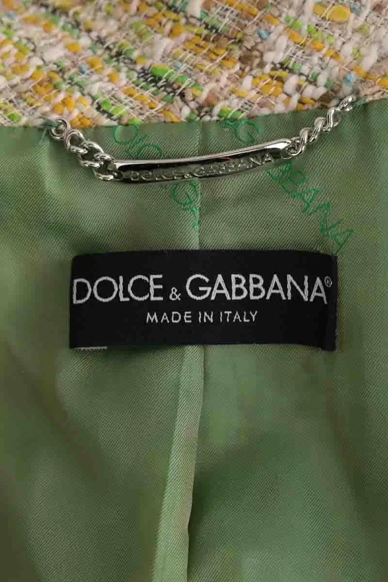Veste Dolce & Gabbana Jaune en Coton