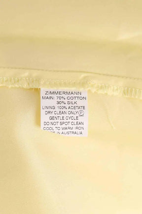 Robe Zimmermann Jaune en Coton
