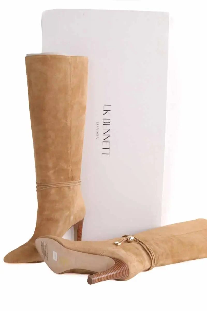Bottes LK Bennett Loretta Camel en Daim