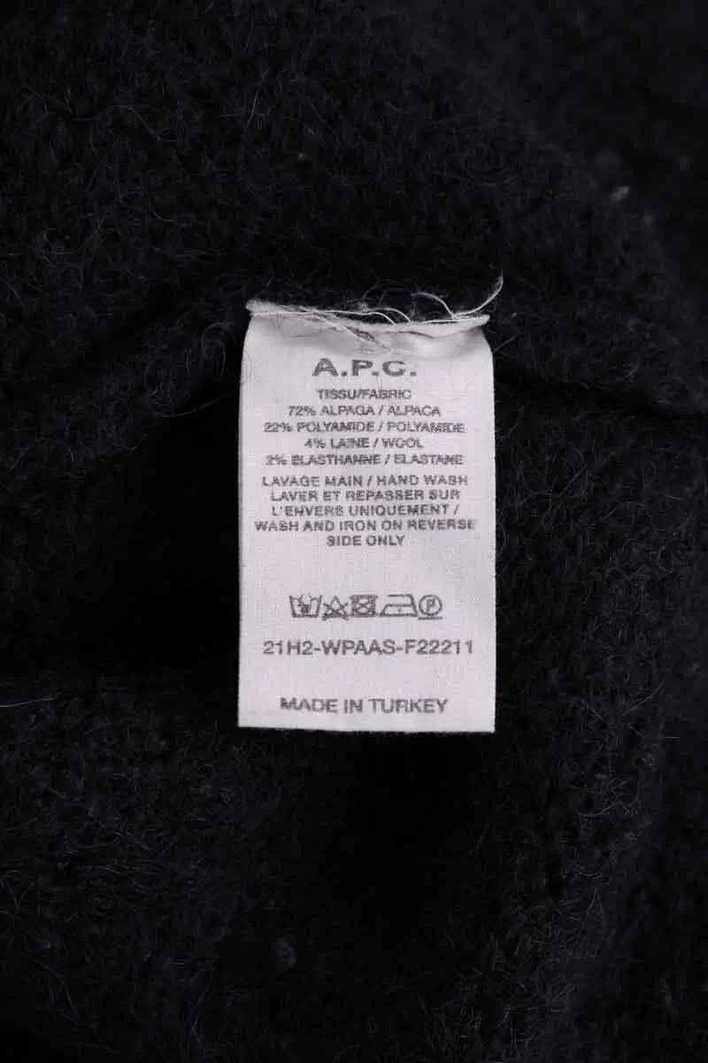 Cardigan APC Marine en Laine