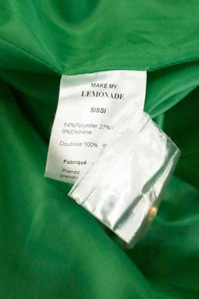 Manteau Make My Lemonade Vert en Synthétique