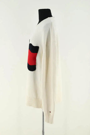 Pull Tommy Hilfiger Blanc en Coton
